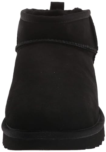 1116109 UGG WOMEN CLASSIC ULTRA MINI BOOT BLACK Size 10 - Like New