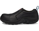 MERRELL MEN'S JUNGLE MOC LEATHER COMPOSITE TOE WIDE WIDTH SHOE - 10M - BLACK - Like New
