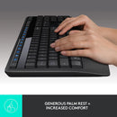 Logitech MK345 Wireless Combo Full-Sized Keyboard and Right-Handed Mouse - Black Like New