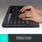 Logitech MK345 Wireless Combo Full-Sized Keyboard and Right-Handed Mouse - Black Like New