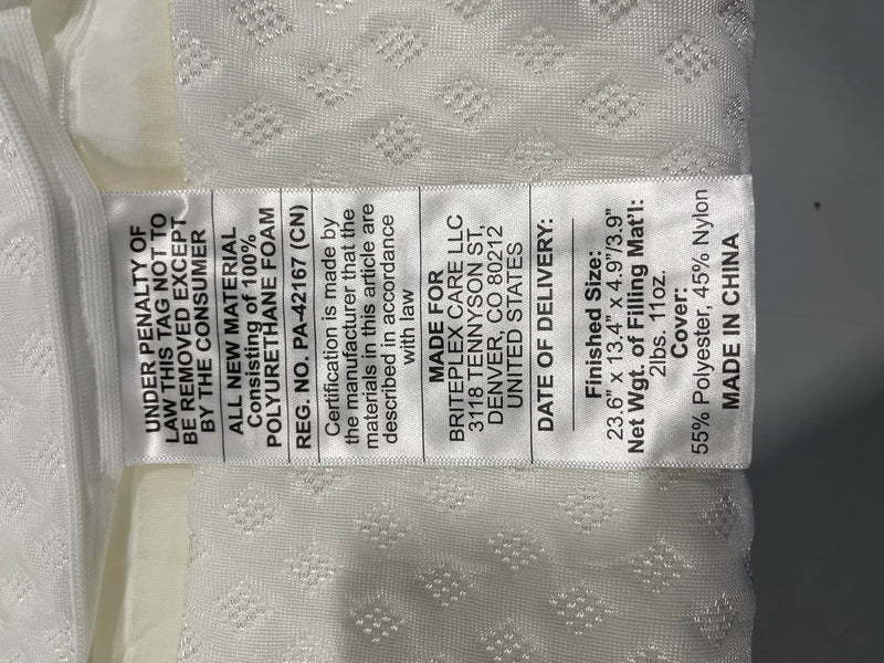 GROYE DJUSTABLE NECK PILLOWS PAIN RELIEF SLEEPING ENHANCED ERGONOMIC - DARK GRAY - Like New