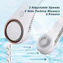CIVPOWER Neck Fan Portable Personal Neck Cooling Rechargeable Headphone - WHITE - Like New