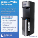 Express Water Water Dispenser, Bottle Bottom Loading, 5 Gallon WDF001 - Silver - Like New
