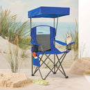EMBARK™ MESH CANOPY CAMP CHAIR PORTABLE OUTDOOR SEAT UV PROTECTION - BLUE - Like New