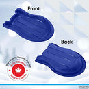 Superio Toboggan Snow Sled for Kids and Adults, 37" Plastic Sled, 12 Pack, Blue - Like New