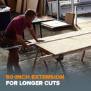 BORA 50" NGX Clamp Edge Extension, Straight Cut Guide, B081467Y51 - Black White - Brand New