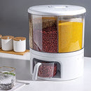 PIOJNYEN Grain Dispenser 24lb Rice Storage Container B0BBLV2F4X - Black - Brand New