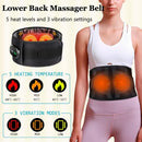 BINGONE CORDLESS HEATING PAD MASSAGER BACK BRACE HEATING PAD FOR BACK PAIN BLACK - Like New