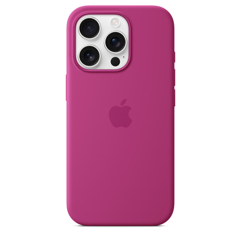 APPLE IPHONE 16 PRO SILICONE CASE WITH MAGSAFE - FUCHSIA - Brand New