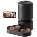 PETLIBRO AUTOMATIC CAT FEEDER CAMERA FOR TWO CATS 1080P HD VIDEO, 5L - BLACK - Like New