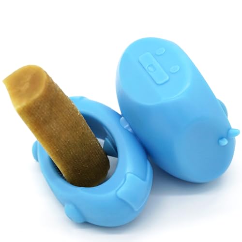 BONIVET DOG CHEW HOLDER BONE HOLDER FOR DOGS HOLDS YAK CHEWS YC-3 - LAKE BLUE - Like New