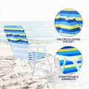 CARIBBEAN JOE Folding Beach Chair 1 Position Lightweight and Portable - Like New