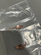 GENERIC GOLD AND WHITE LEAF EARRINGS - GOLD AND WHITE - Like New