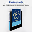 AVERY ECONOMY VIEW 3 RING BINDER, 275-Sheet Capacity , 1 Binder (05726) - WHITE - Like New