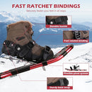 NACATIN Snowshoes 4-in-1 Lightweight Aluminum Alloy Waterproof B09FXBSF2B - Red - Brand New