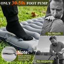 JNCONSOR Sleeping Pad Ultralight Inflatable Sleeping Mat Pillow & Foot Pump Gray - Like New