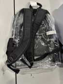 TRAILMAKER DELUXE 18" CLEAR BACKPACK - BLACK - Brand New