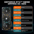 GIGABYTE GEFORCE GAMING OC 32G GRAPHICS CARD GV-N5090GAMING OC-32GD - Black - Like New