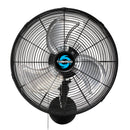 TORNADO PRO SERIES OSCILLATING WALL MOUNT FAN HIGH VELOCITY - BLACK - Like New