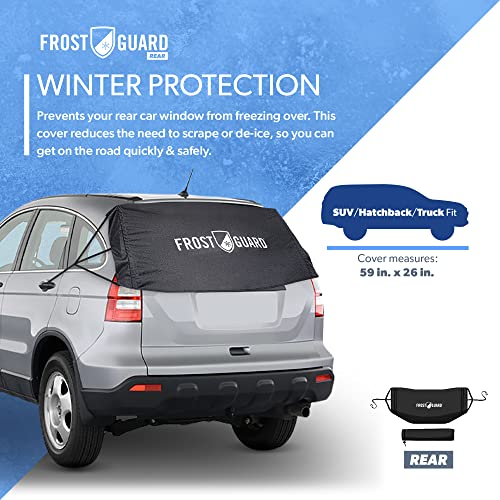FrostGuard Rear Windshield Cover for Ice and Snow, For SUVs and Trucks - Black - Like New