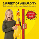 Animolds Crazy Huge Rubber Chicken 29 Inch Screaming Squeaks Up to 45 Seconds - Brand New