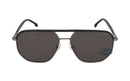 CARRERA SUNGLASSES FRAMES: BLACK/RUTHENIUM, LENSES: POLARIZED GRAY, 59-15-145 - Like New