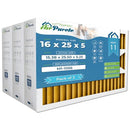AirPurete 16x25x5 MERV 11 Air Filter Replacement Pleated HVAC AC Furnace 3-Pack - Brand New
