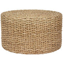 RED LANTERN RUSH GRASS KNOTWORK COFFEE TABLE/OTTOMAN - NATURAL - Like New