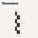 AMAZON BASICS 5-TIER CORNER SHELF WALL-MOUNTED FLOATING CORNER 2410446 - BLACK - Like New