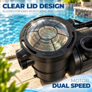XtremepowerUS 1.5HP Above Ground Pool 2-Speed High Flow B01AB46PEE - Black - Brand New