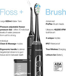 AquaSonic Home Dental Center PRO Power Toothbrush and Water Flosser – BLACK Like New