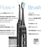 AquaSonic Home Dental Center PRO Power Toothbrush and Water Flosser – BLACK Like New