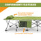 ALPCOUR FOLDING CAMPING COT – LARGE – SMALL COLLAPSING - ARMY GREEN - Like New