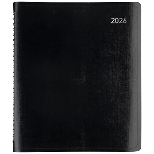 OFFICE DEPOT 13-MONTH MONTHLY PLANNER 7" X 9" BLACK JAN 2026 - JAN 2027 - Brand New