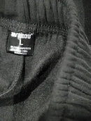 WUHOU MEN'S FLEECE CARGO PANTS SWEAT PANTS W/ 4 POCKETS - SIZE: MEN L - BLACK - Brand New