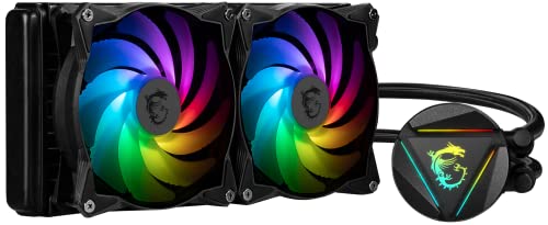MSI MAG CORELIQUID 240R V2 AIO ARGB CPU LIQUID COOLER - BLACK - Like New
