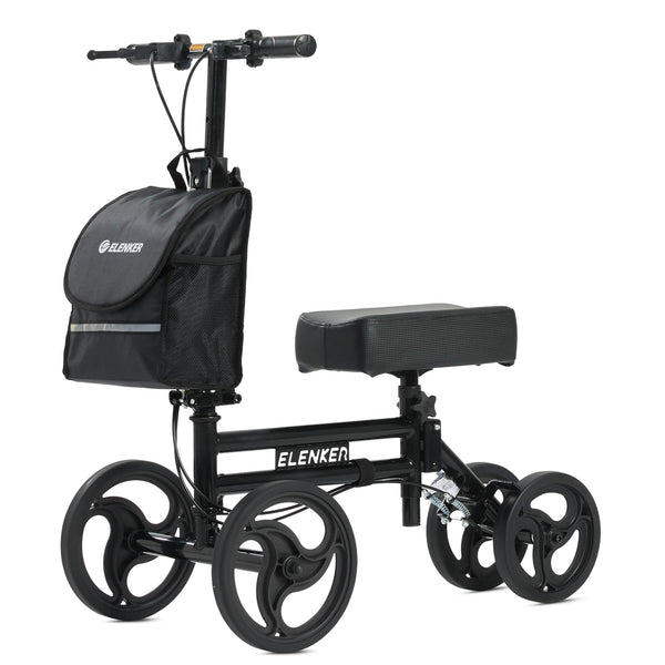 ELENKER YF-9005F KNEE WALKER 10" WHEELS WITH DUAL BRAKING - Scratch & Dent
