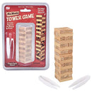 RHODE ISLAND NOVELTY MINI TUMBLING TOWERS GAME 3.75" - TAN - Brand New