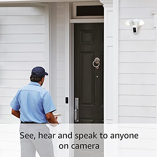 Ring Floodlight Cam Wired Plus Outdoor Home or Business Security White - Like New