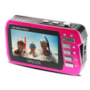 MONOLTA MINOLTA 48 MP DUAL SCREEN WATERPROOF DIGITAL CAMERA MN40WP - PINK - Like New