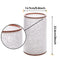 LAMP SHADE HARD RESIN MARBLE TEXTURE BARREL TABLE FLOOR LAMP 5.8X5.8X9- WHITE - Like New