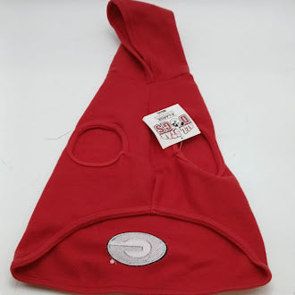 ALL STAR DOGS UNIVERSITY OF GEORGIA THEMED FLEECE PONCHO 40-60 LBS 22-29IN - RED - Brand New