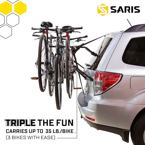 Saris Guardian Trunk Bike Rack No-Hitch Bicycle Carrier 3 Bikes (35 lbs Each) - Like New