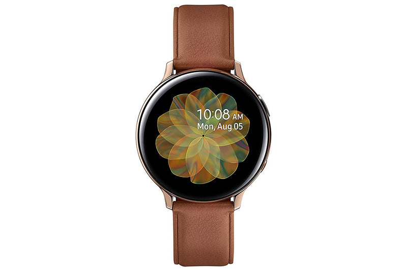Samsung Galaxy Watch Active 2 44mm Brown Leather LTE GPS SM-R825USDAXAR Like New