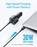 ANKER USB C CAR CHARGER, 42W POWERDRIVE SPEED+ DUO, WITH 30W POWERED BY ANKER - Like New