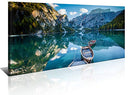 Large Canvas Print Picture Painting Blue Green Landscape Nature 20x40in - Brand New