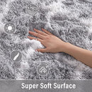 Merelax Fluffy Rug Modern Indoor Plush Bedroom Luxury Fuzzy 5x8, Grey - Brand New