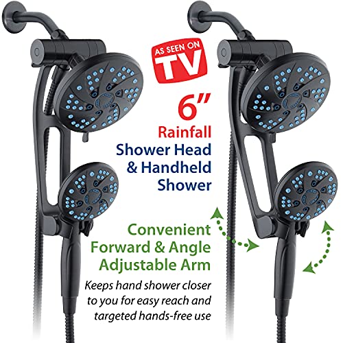 AQUACARE HOTEL SPA AQUACARE RAIN & HANDHELD 3-WAY SHOWER - OIL RUBBED BRONZE - Like New