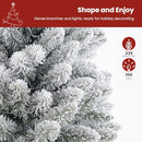 SHareconn 4ft Prelit Snow Flocked Holiday Christmas Tree, 4FT, White - Brand New