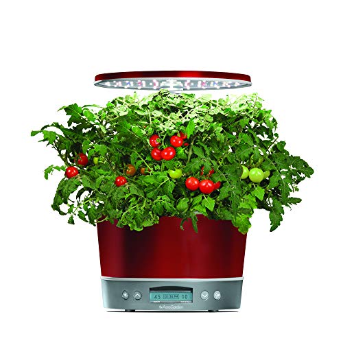 AEROGARDEN HARVEST ELITE 360, WITH GOURMET HERBS SEED KIT - RED - Like New